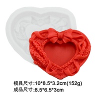 Mold Baking Silicone Love Heart Shaped Candle Perfume Chocolate Handmade Soap Valentines Day English