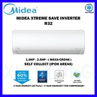Midea Air Conditioner Inverter R32 1.0HP/1.5HP/2.0HP/2.5HP (MSXS-CRDN8) Aircond For Unit only / Installation at Ipoh