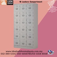 Lion 18 compartments steel locker L5518B steel cabinets kabinet,  kabinet besi, Loker pekerja worker locker