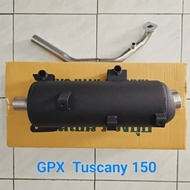 ท่อผ่าหมก GPX Tuscany 150  แบรนด์ vct ท่อผ่าtuscany มี มอก. 341-2543