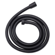 Black 150cm shower hose, 150cm black 304 stainless steel shower hose