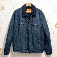 【極新】LEVIS 官方旗艦 男款 羔羊毛 牛仔外套 刷毛翻領丹寧牛仔外套 正貨