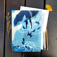 [Fish Seven Points] Big Fin Whale Singing A4 Folder Marine Life L File Folder A4 File Folder