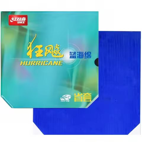 DHS Hurricane 3 NEO Provincial Orange Sponge Hurricane 3 NEO Provincial Blue Sponge Table Tennis Rub