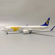 Model 47cm with Light with Wheel Mongolia Airlines 737 Aircraft Model Boeing 737 Simulation Airliner