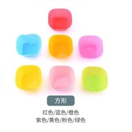 ToTH 7pcs silicone molds are non stick reusable silicone paper cup cake liners used for muffin cups 