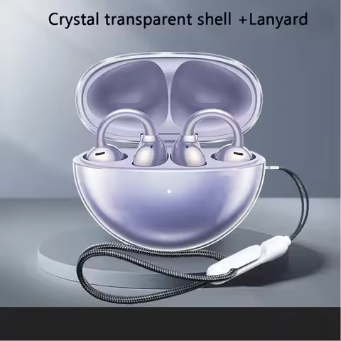 Soft TPU Transparent Earphone Case For Huawei Free Clip Cover Shockproof Headphone Shell For Huawei 