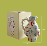 Handmade painted art ceramic vases Nordic home tabletop decoration decorations birthday and wedding