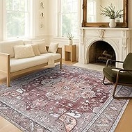 Washable Area Rug. Modern Farmhouse. Vintage. Turkish. Bohemian. Distressed. Oriental. Traditional. 
