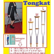Tongkat Ketiak Bahu Armpit Apit Kapit Tangan Shoulder Crutches Kaki Patah Walker Aid OKU Cane Arm Su