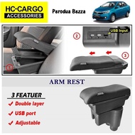 HC CARGO Perodua Bezza HC-13 Comfort Adjustable ArmRest (3 USB & LED)