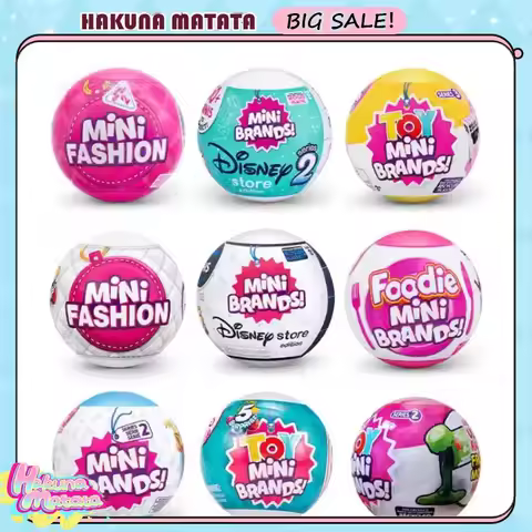 Official Original Zuru Mini Brands 5 Surprise Ball Supermarket Fridge Toys Blind Box Baby Mystery Ca