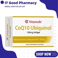 【Buy 3 get 1 free】VITAMODE Ubiquinol Coq10 Supplement (30s) Q10 Ubiquinol Q10 Supplement Antioxidant