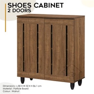 Merlot Shoe Cabinet 2 DOOR / STORAGE CABINET WITH VENTILATION/SHOE CABINET/SHOE RACK/SHOE STORAGE CABINET