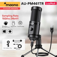 Manila Stock MAONO Au-Pm461tr 192Khz 24Bit USB Microphones Condenser Recording PC Mic For