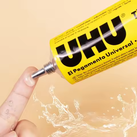 UHU All Purpose Transparent Adhesive Glue Extra Strong Clear Glue Handmade Model Glue Fabric Leather