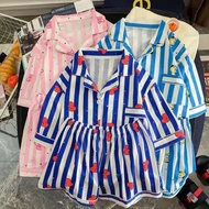 bts bt21 kpop Seven styles of striped printed pajamas tata koya mang cooky chimmy shooky rj pajamas 