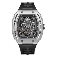 Mark Fairwhale Brand Watch Mens Double-Sided Hollow Tourbillon Waterproof Trend Barrel-Shaped Best-S