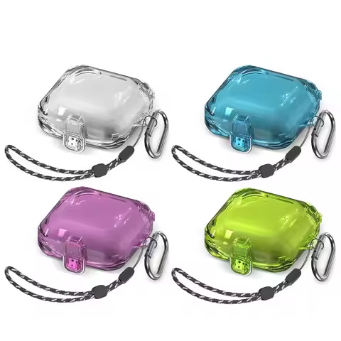 Earphone Switch Case for Beats Fit Pro Case Cover Silicone Protective Cover Buckle PC Hard Case for 