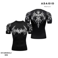 Adagiomatsuri Breathe Divinity Evangelion | Premium Spandex Compression T-Shirt | Men's Muscle Fit G
