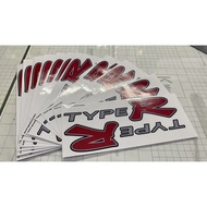 STICKER PINTU BELAKANG TYPE R CIVIC EP3 TYPER