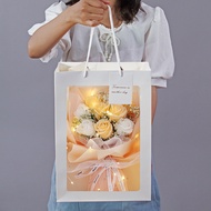 Dried Flower Bouquet Gypsophila Rose Soap Flower Packaging Send Teacher Teacher's Day Send Girlfrien