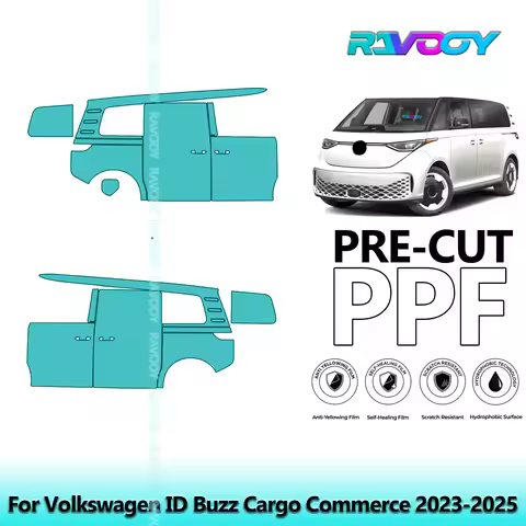 For Volkswagen ID Buzz Cargo Commerce 2023-2025 8.5mil Pre-Cut PPF Door & A/B Pillar Kit TPU Paint P