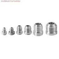 GLOBALOUTLET Silver Male Aluminium Weld, Aluminum AN4-AN20 Straight Male Weld Fitting Adapter, Weldi