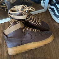 Nike af1 high wheat flax brown original murah - sneakers second market