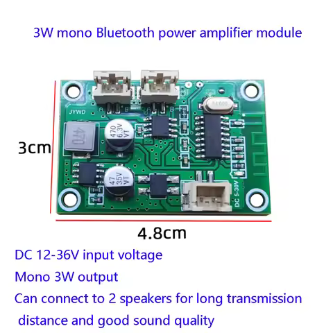 12V24V FOR Bluetooth Amplifier Board Module Mono Speaker 3W5W Speaker Module Board DIY FOR Bluetooth