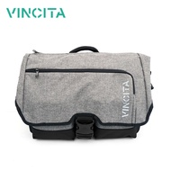 Vincita กระเป๋าหน้าสำหรับจักรยาน Brompton พร้อมสายสะพาย และ ผ้าคลุมกันฝน วินสิตา B207AX - BIRCH BRO
