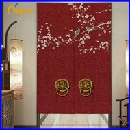 Chinese Style Door Curtain Bedroom Kitchen Partition Curtain Bathroom Shade Curtain Japanese Style Feng Shui Curtain