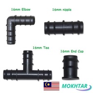 16mm 20mm 25mm Tee Elbow Straight Join Connector Polypipe Penyambung Polypipe  Paip Fertigasi