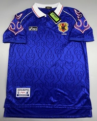 เสื้อบอล ย้อนยุค ทีมชาติ ญี่ปุ่น 1998 เหย้า ลายไฟ Retro Japan Home เรโทร คลาสสิค สินค้าอยู่ไทย พร้อมส่ง