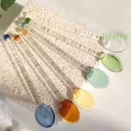 JEREMY1 Teaspoon Ice Cream Transparent Glass Heat-Resistant Scoop