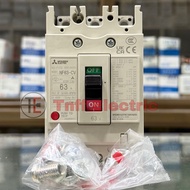Mitsubishi NF63-CV (32A 40A 50A 63A) เซอร์กิต เบรกเกอร์ 3 โพล (3P)