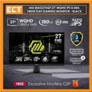 MSI MAG275QF 27" WQHD (2560 x1440) IPS 0.5ms 180Hz Flat Gaming Monitor (HDMI, DisplayPort) - Black