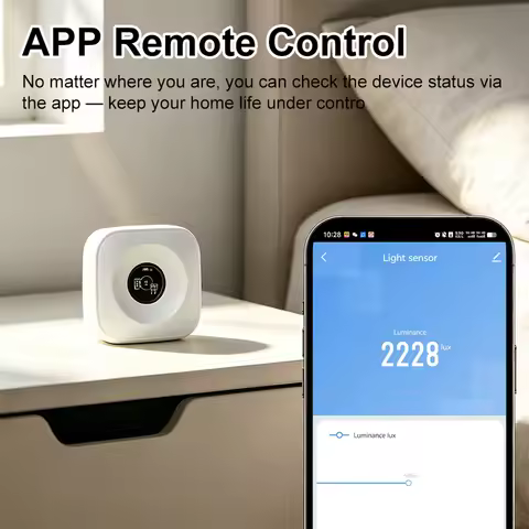 Tuya ZigBee Light Sensor Luminance Sensor Tuya Light Illumination Detector Need Gateway