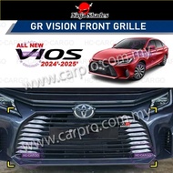 🚗 Toyota Vios 2023-2025 AC100 GR Sport Front Grille | GR Vision Style | Piano Black | Vios GR Sport 