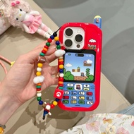 Cute Super Mario Bros retro Noki phone case compatible for iPhone 16Pro Max 15Pro Max 12 13 14ProMax