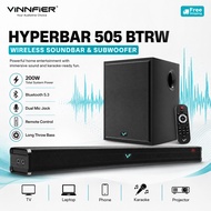 Vinnfier VF Hyperbar 505 BTRW Wireless Soundbar Wireless Subwoofer Karaoke System Built-in Microphon