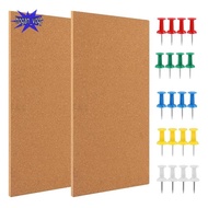 Cork Board Bulletin Board, Small Rectangular Pin Board for Wall, Self-Adhesive Cork Board for Office