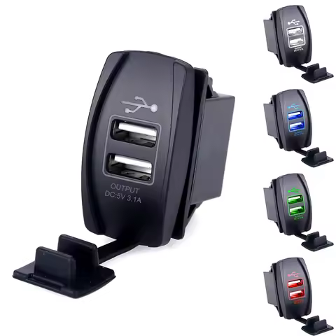 Universal Dual USB Car Charger Power Adapter For Audi A4 B5 B6 B8 A6 C5 A3 A5 Q5 Q7 BMW E46 E39 E90 