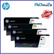 Hp Cartridge 410A (Genuine) CF410A Black CF411A Cyan CF412A CF413A 410 M452 M477 410 CF410 452 477