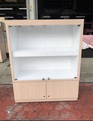 【二手倉庫-崇德店】二手家具☆二門玻璃展示櫃☆玻璃櫃 精品櫃 商品櫃 陳列櫃 公仔櫃 模型櫃 鐘錶櫃 化妝品櫃