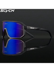 Scvcn1鏡片，彩色鏡片，單眼鏡，無眼鏡盒，UV400經典鏡框，戶外運動，騎行，徒步，駕駛，釣魚，PC材質眼鏡，太陽鏡，防風眼鏡，徒步，賽車，護目鏡