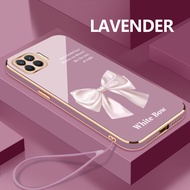 Case For OPPO A93 A94 A95 A96 4G A96 5G A98 Pink Ribbon Case