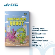 Dinosaur Robot Coloring Book