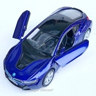 Kinsmart BMW i8 Special Color Blue 36th Scale