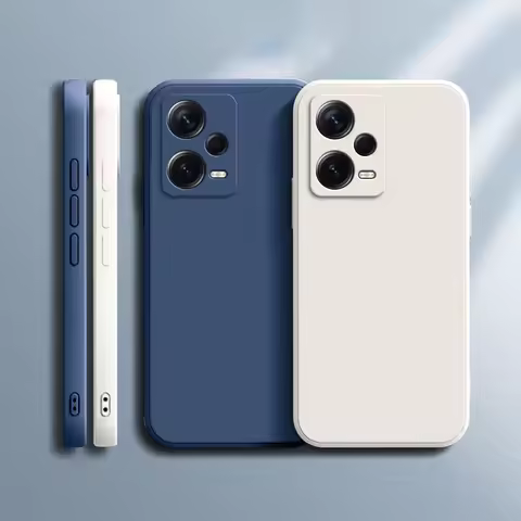 Square Matte Silicone Case for Xiaomi Redmi Note 12 5G Note 12 Pro+ Soft Fundas Redmi Note12 Pro Plu